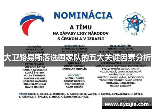 大卫路易斯落选国家队的五大关键因素分析